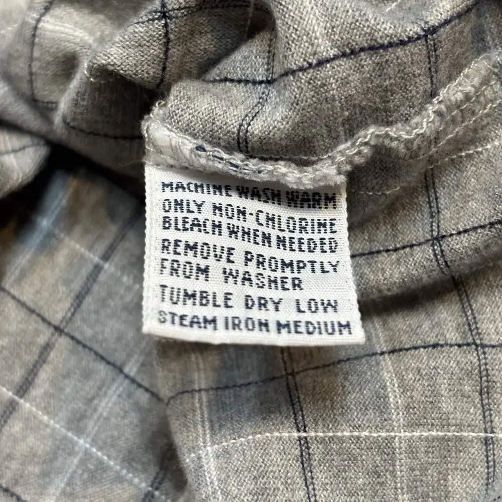 Vintage Polo Golf Ralph Lauren Polo Shirt Men's XL Heather Gray Windowpane Check